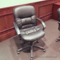 Black Leather Adjustable Boardroom Meeting Chair